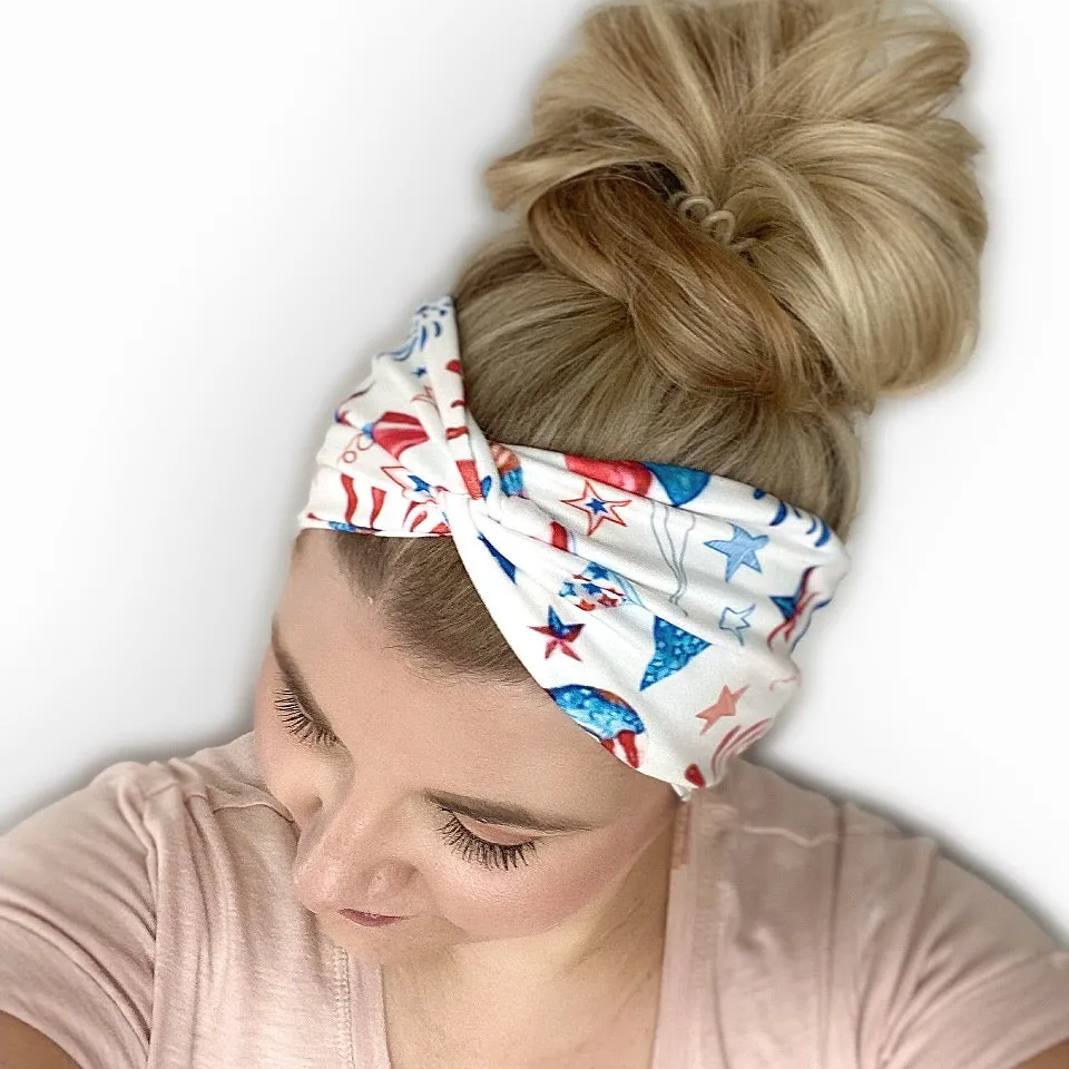 Fireworks WIDE Headband