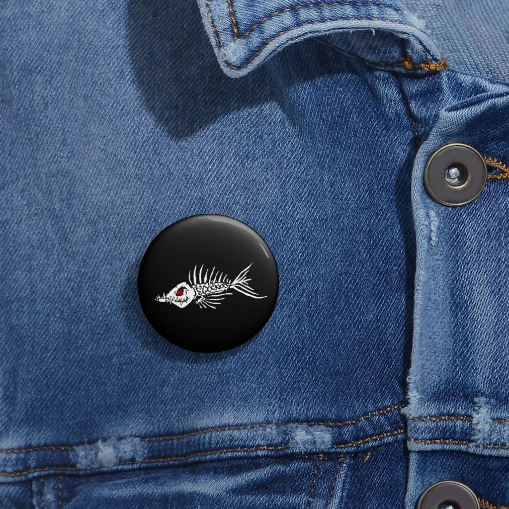 Fish Bone Pin Buttons