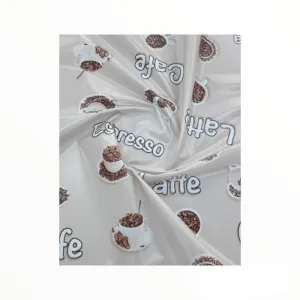 Flannel Backed Cappuccino Plastic Tabling 140 cm