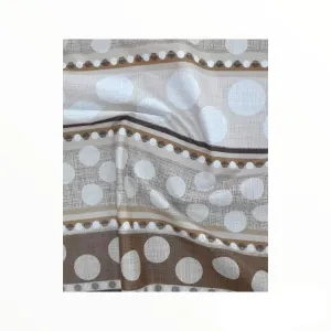 Flannel Backed Circles Plastic Tabling Collection 140 cm