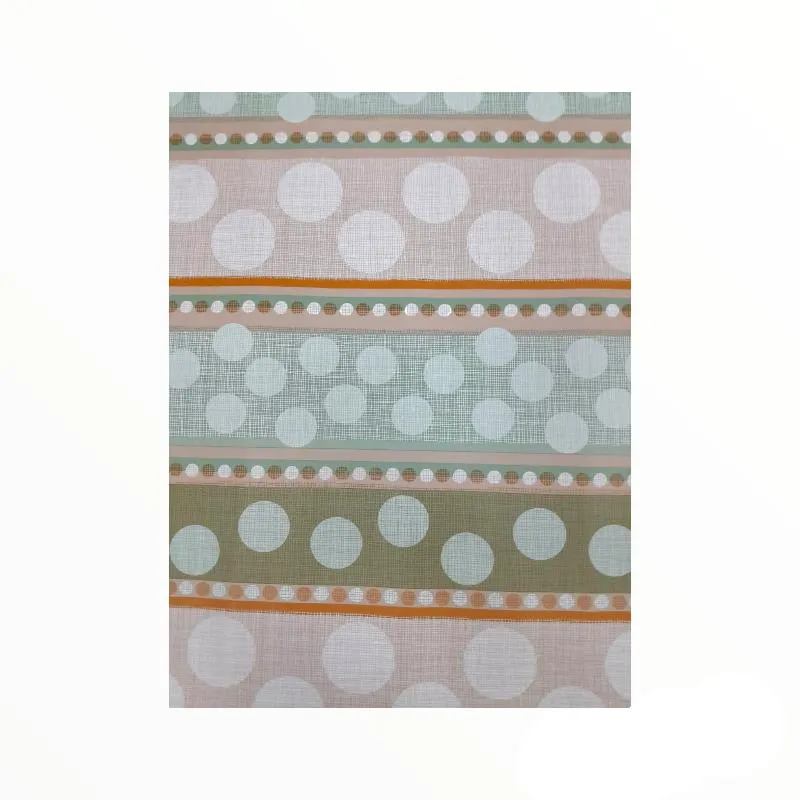 Flannel Backed Circles Plastic Tabling Collection 140 cm