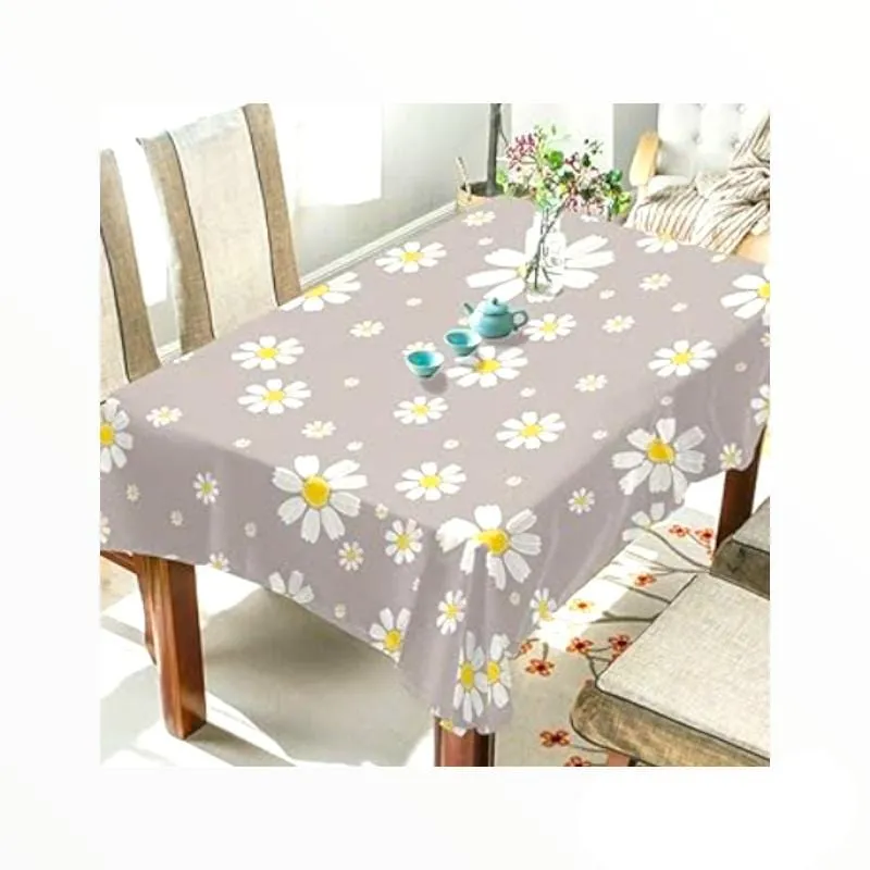 Flannel Backed Circles Plastic Tabling Collection 140 cm