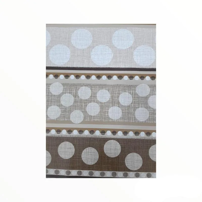 Flannel Backed Circles Plastic Tabling Collection 140 cm