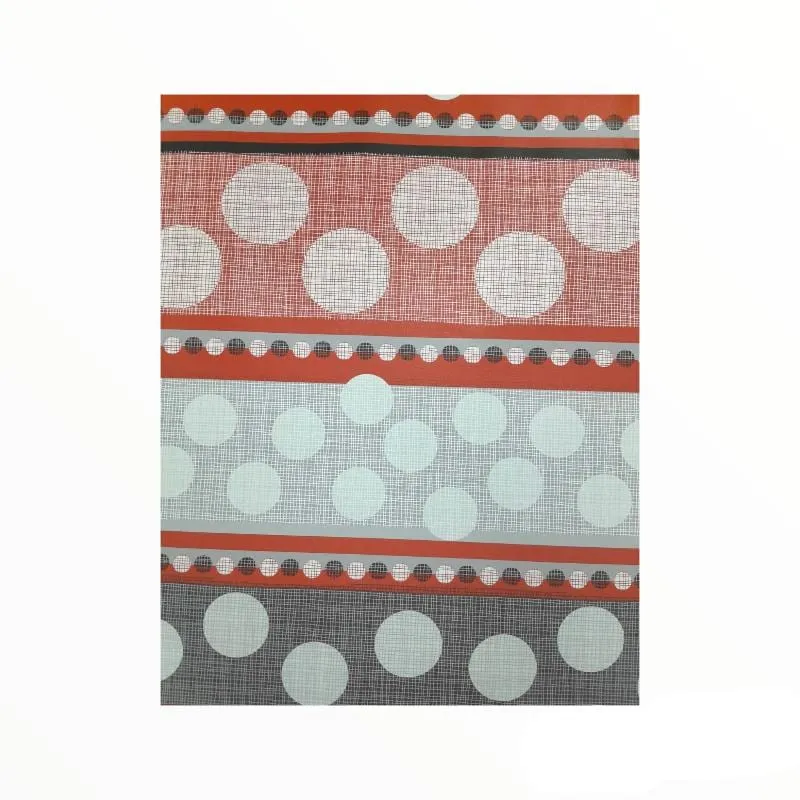 Flannel Backed Circles Plastic Tabling Collection 140 cm