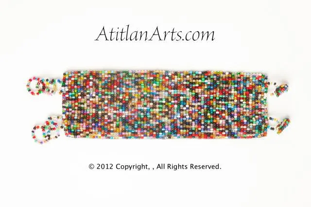 Flat Bracelet Multi Mixed wide