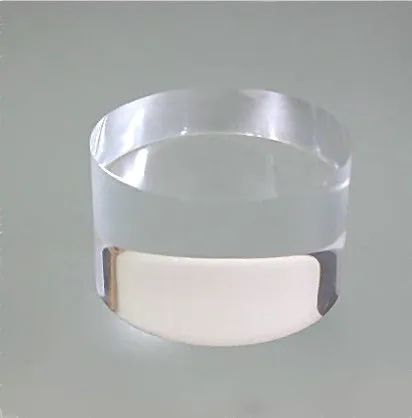 Flat Edge Acrylic Round 5/8 in thick x 1.25 in diameter, Polished Flat Top and Bottom, $3.