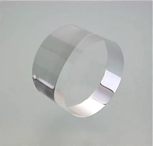 Flat Edge Acrylic Round 5/8 in thick x 1.25 in diameter, Polished Flat Top and Bottom, $3.