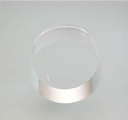 Flat Edge Acrylic Round 5/8 in thick x 1.25 in diameter, Polished Flat Top and Bottom, $3.