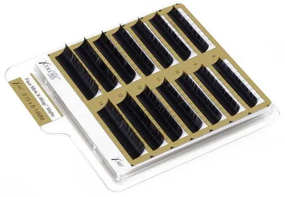 FLAT LASH X 40 Ciglia Faux Mink X-WRAP MATTE (Fine scorte)