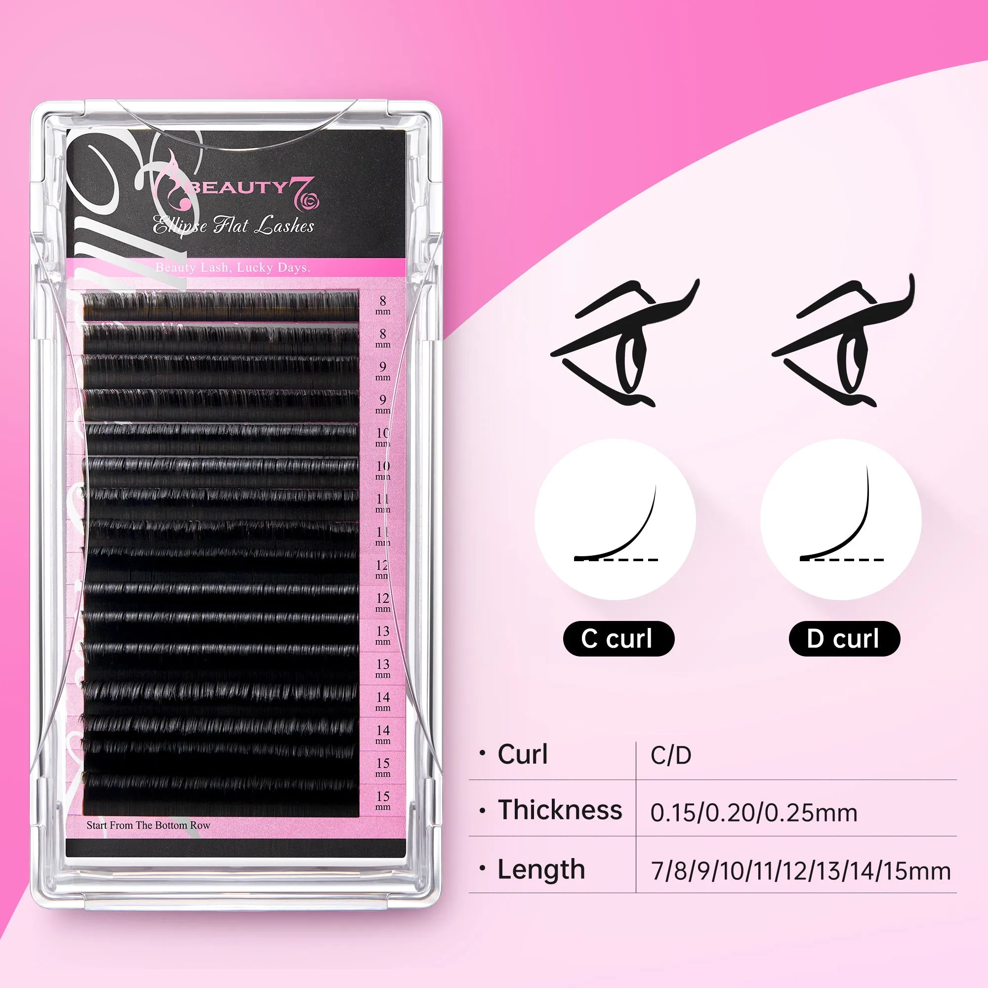 Flat Lashes Mixed