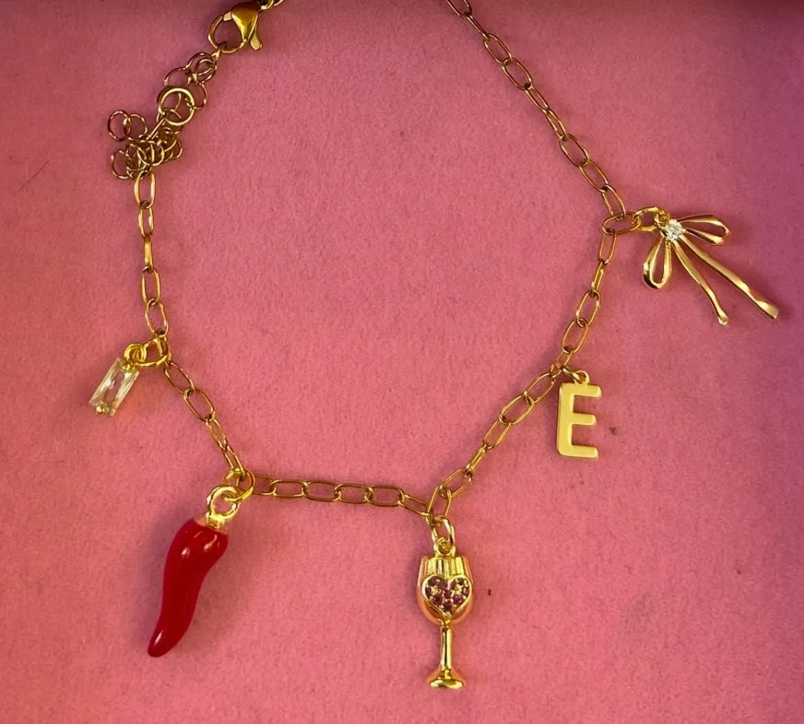 Flat Letter Charms