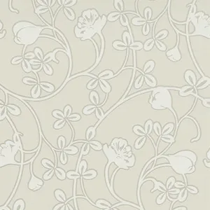 Floral Motifs Scroll Grey Silver 6831-14 Wallpaper