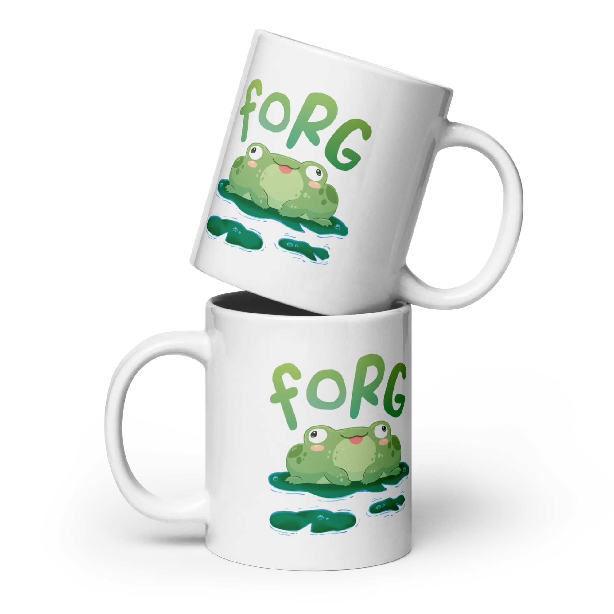 Forg White Glossy Mug