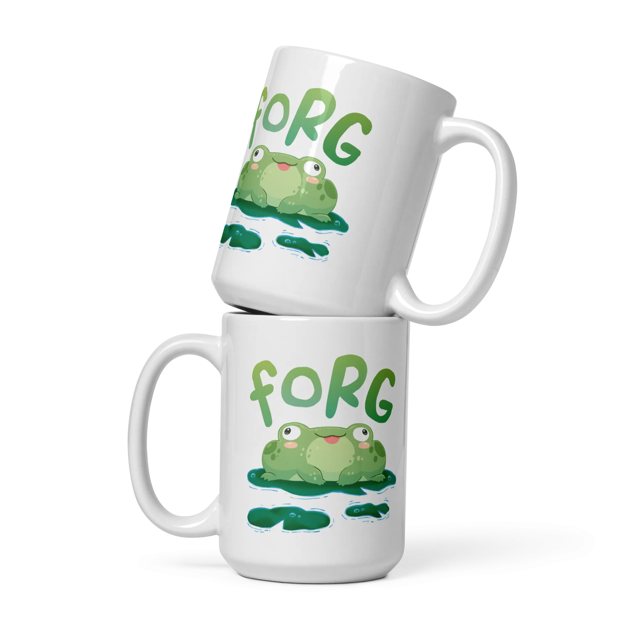Forg White Glossy Mug