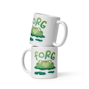 Forg White Glossy Mug