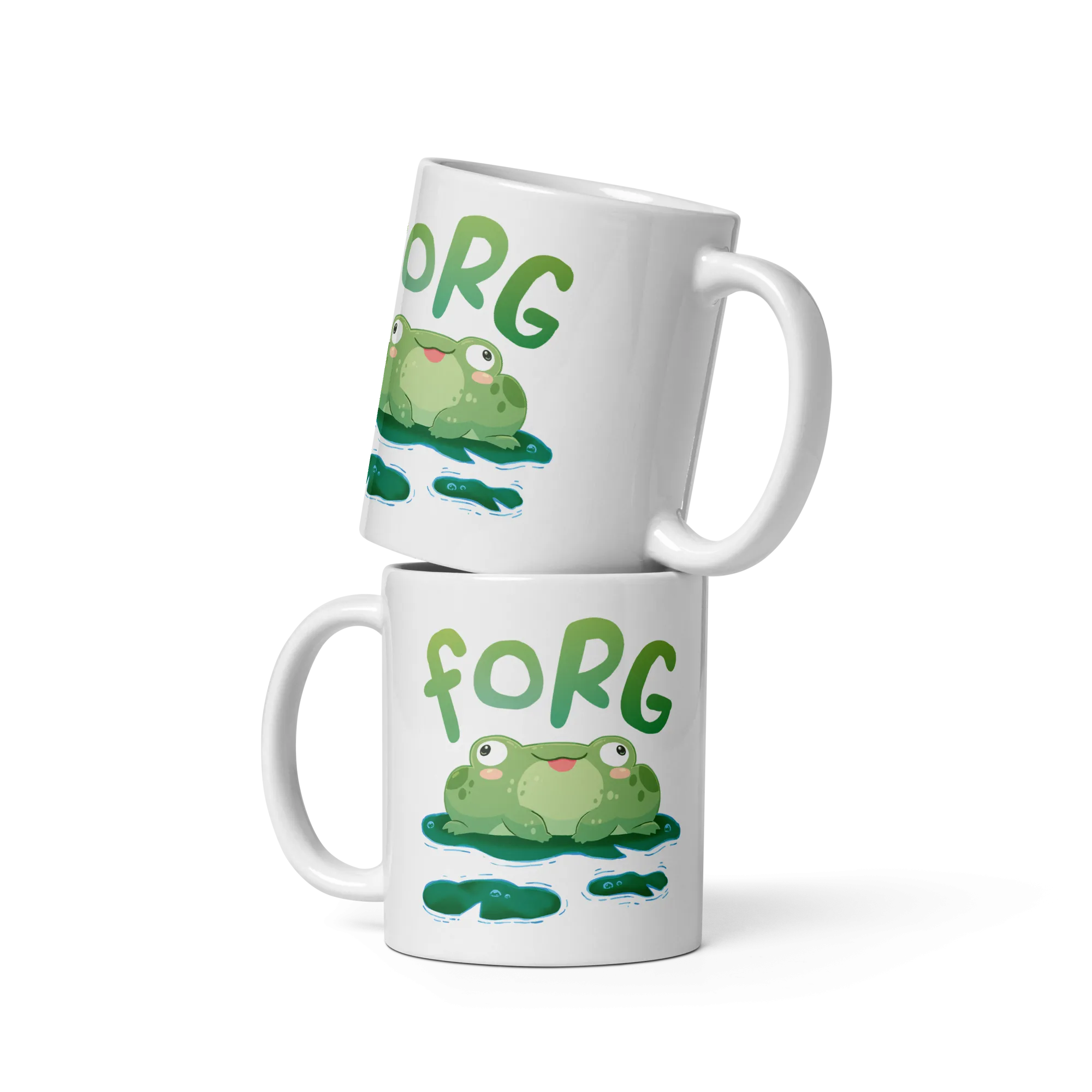 Forg White Glossy Mug