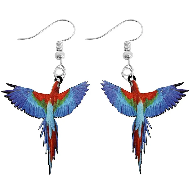 Fun Bird Earrings - Acrylic