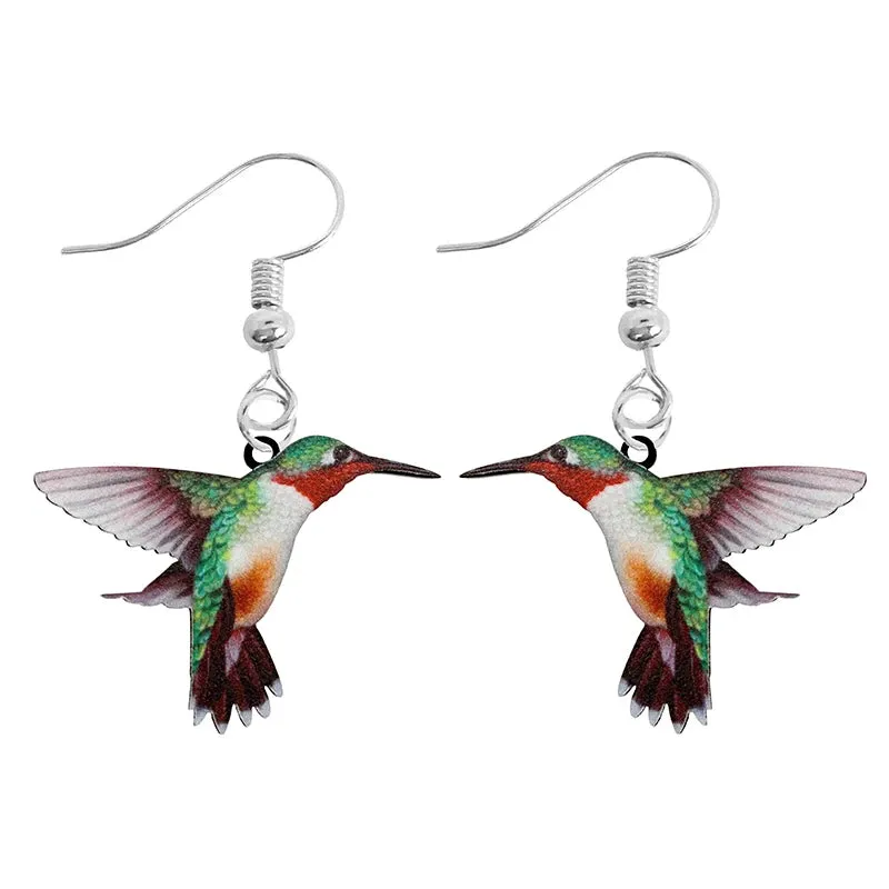 Fun Bird Earrings - Acrylic