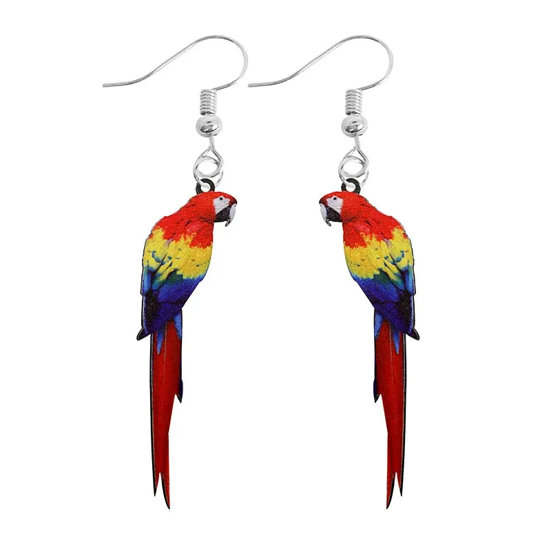 Fun Bird Earrings - Acrylic
