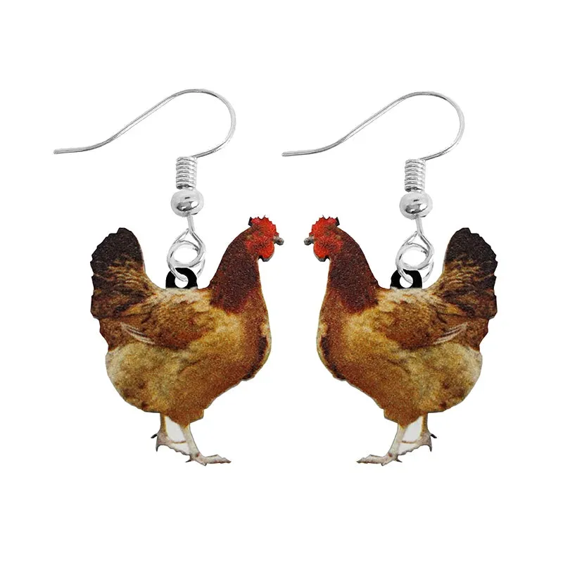 Fun Bird Earrings - Acrylic
