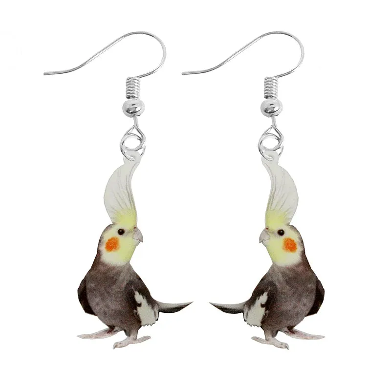 Fun Bird Earrings - Acrylic