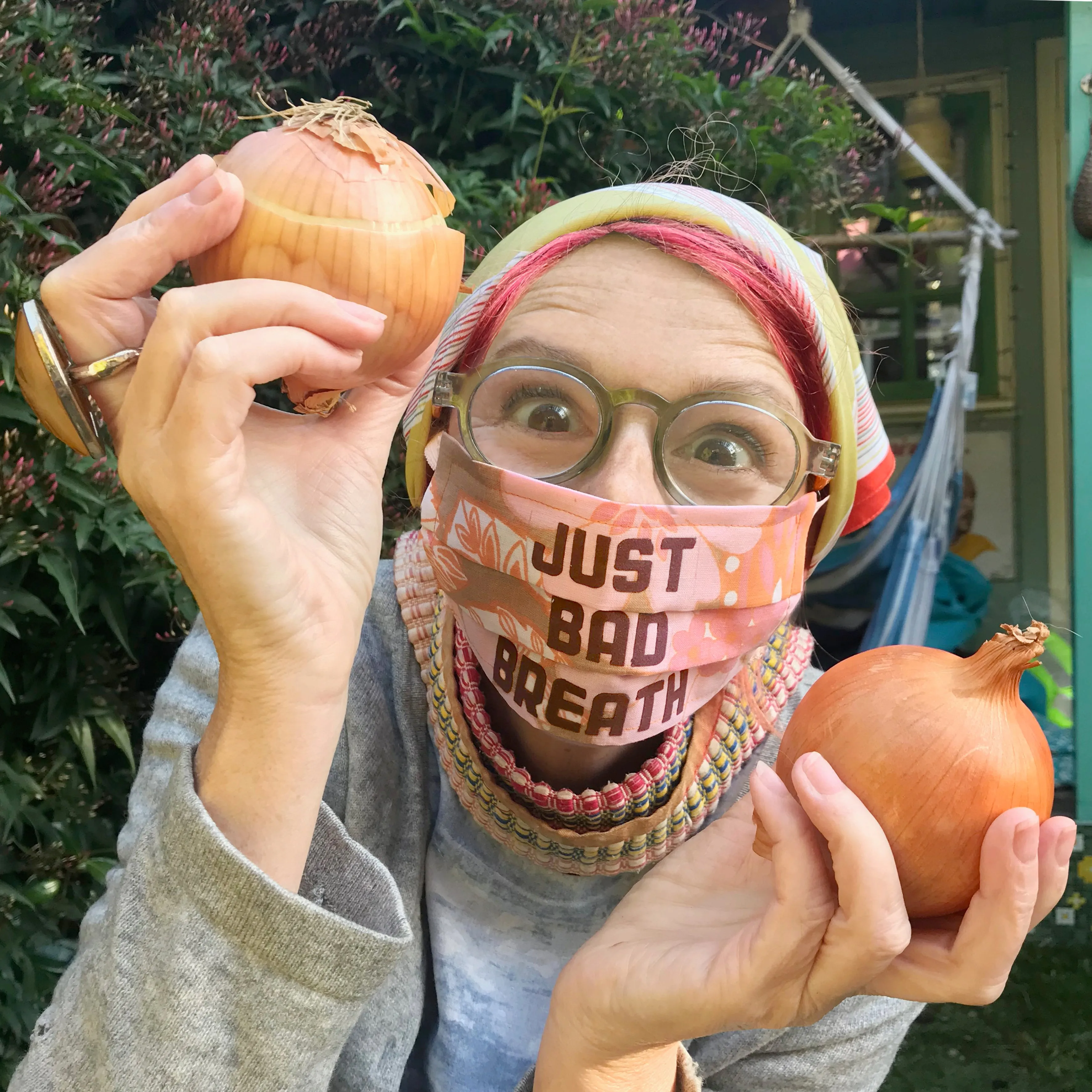 funny old face mask  - a corona souvenir