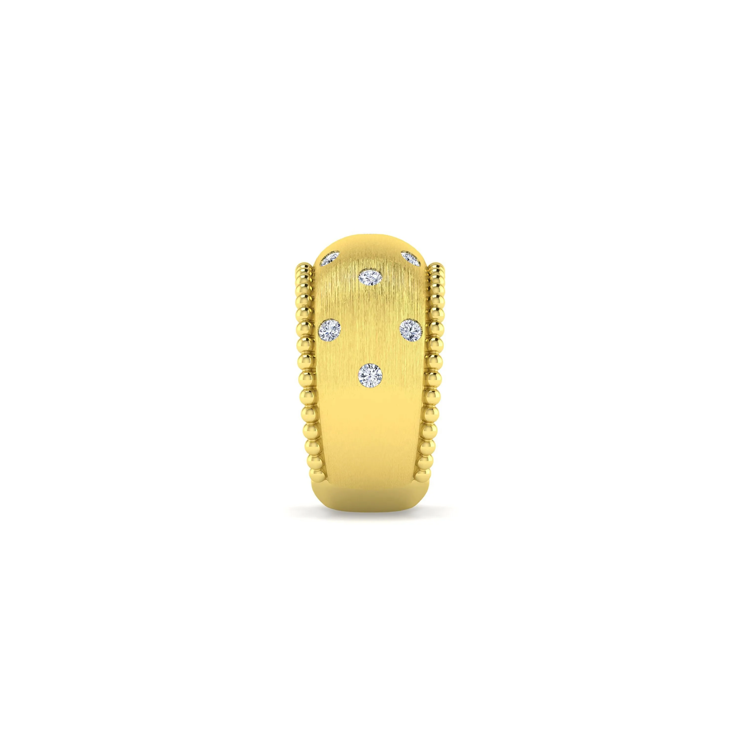 Gabriel & Co. Wide Scattered Diamond Ring