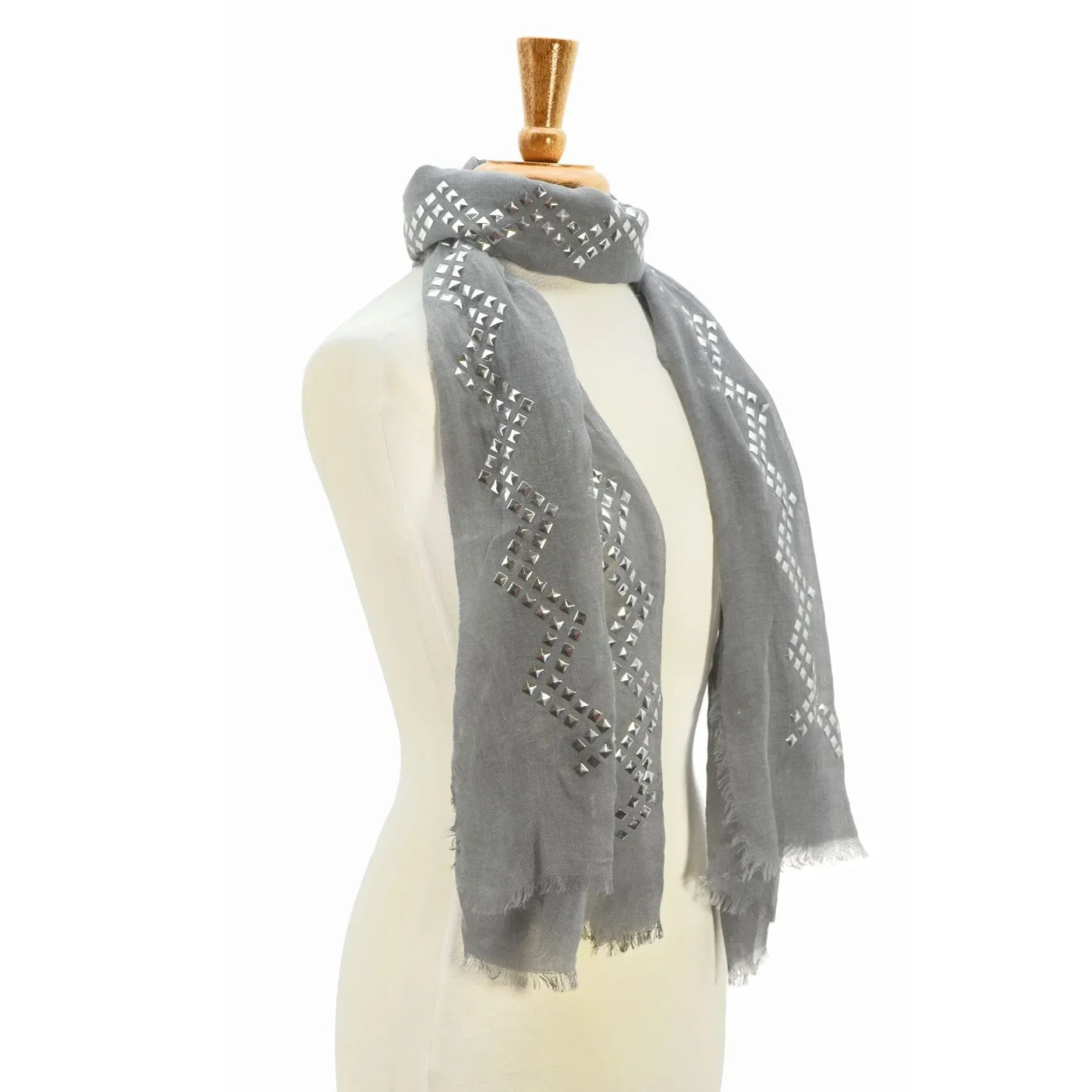 Gala Solid Embellished Scarf