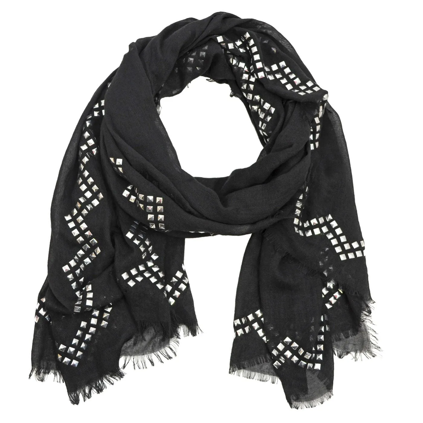 Gala Solid Embellished Scarf