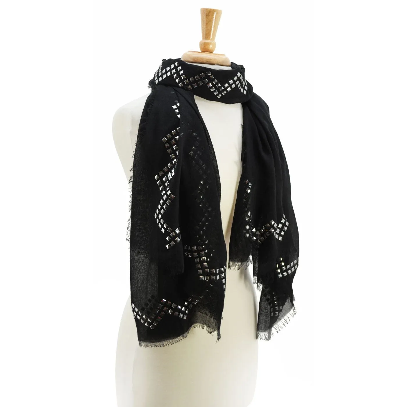 Gala Solid Embellished Scarf