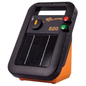 Gallagher Portable Electric Fence Energizer S20 Solar (G34112)