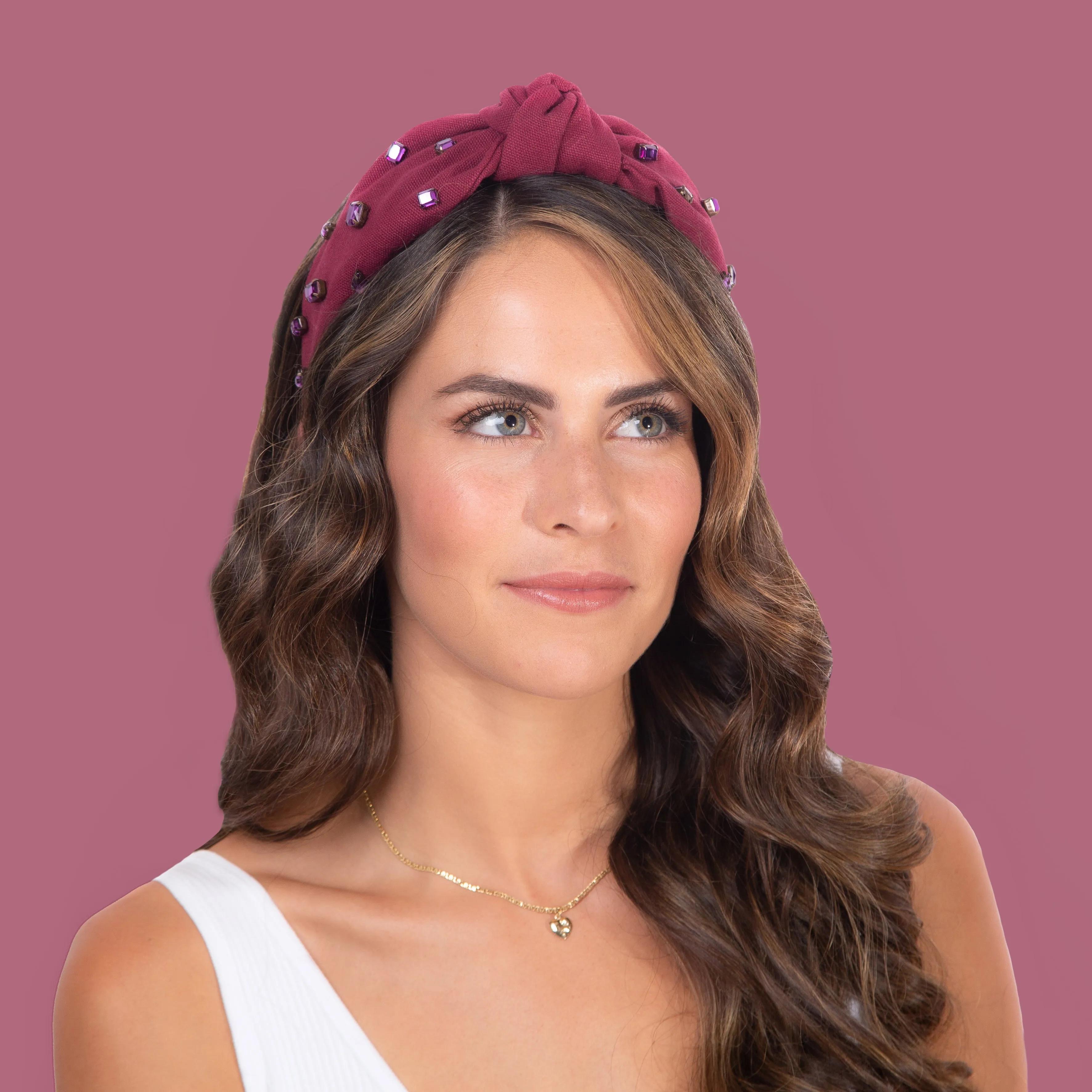 Gemstone Collection Amethyst Knotted Headband