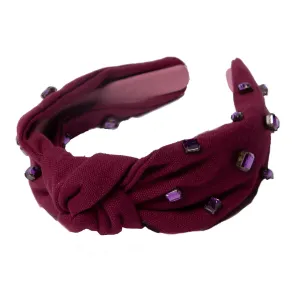 Gemstone Collection Amethyst Knotted Headband