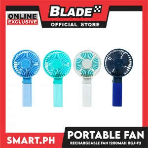 Gifts Mini Fan 1200mAh Handheld With USB Cable HGJ-F2 (Assorted Colors)