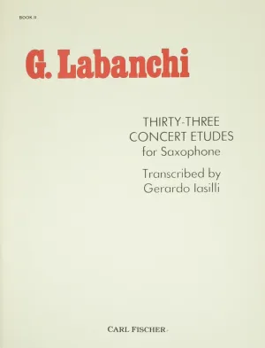 G.Labanchi 33 Concert Etudes for Saxophone