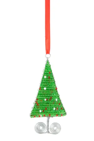 Glass Bead Tree Ornament-Flat
