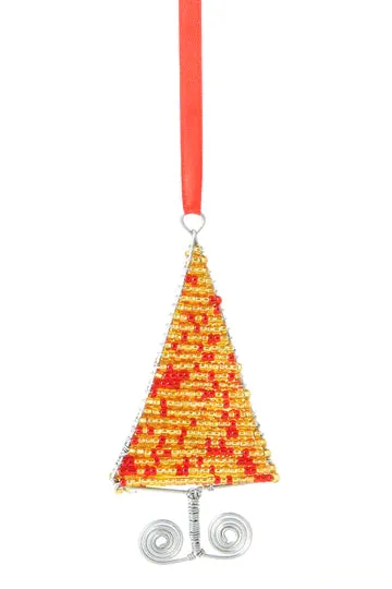 Glass Bead Tree Ornament-Flat