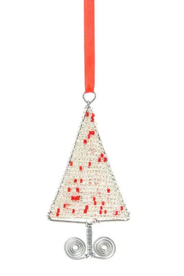 Glass Bead Tree Ornament-Flat