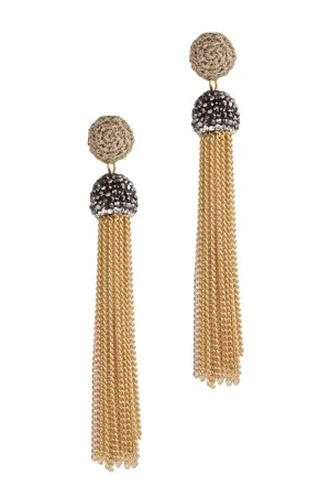 Glitzy Beaded Tassel Kamal Ear