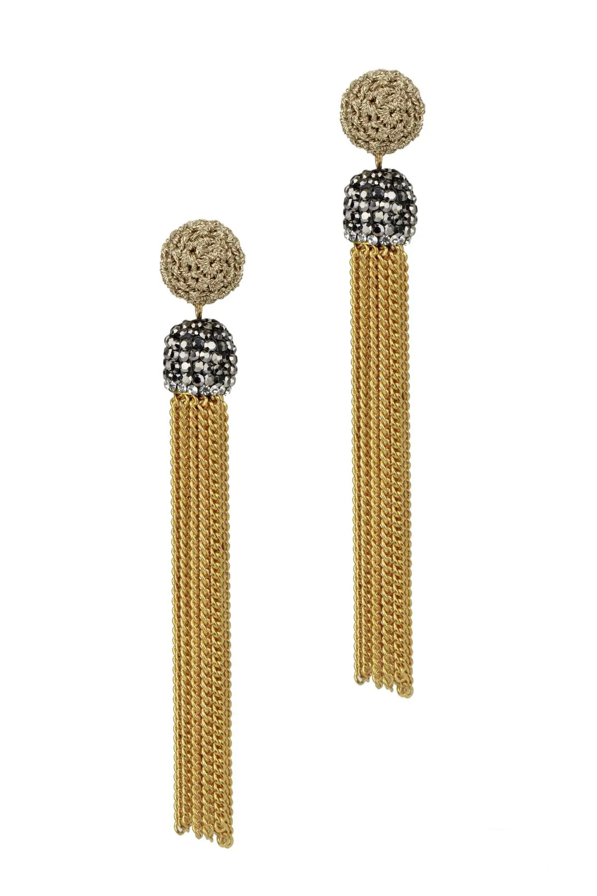 Glitzy Beaded Tassel Kamal Ear