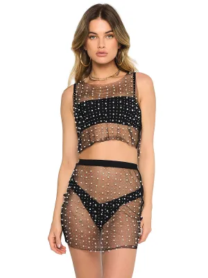 Glitzy Girl Mesh Pearl Set