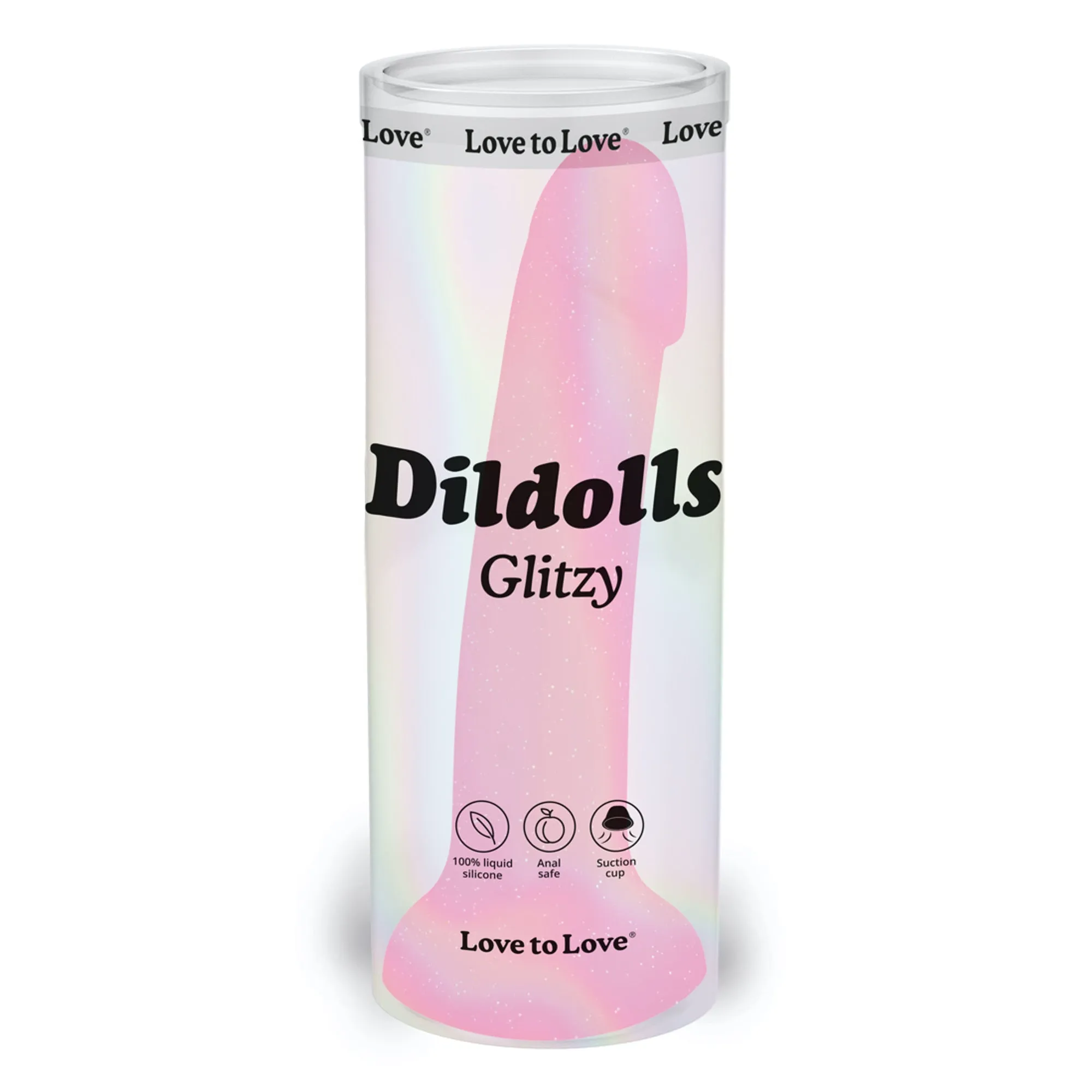 Glitzy Glow in the Dark Silicone Dildo