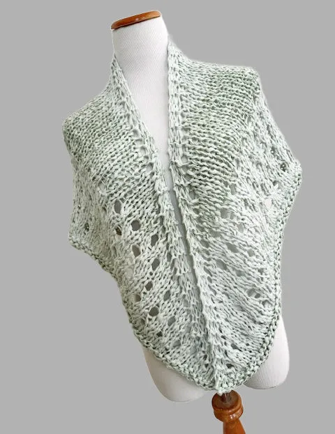 Glitzy Pistachio shawl