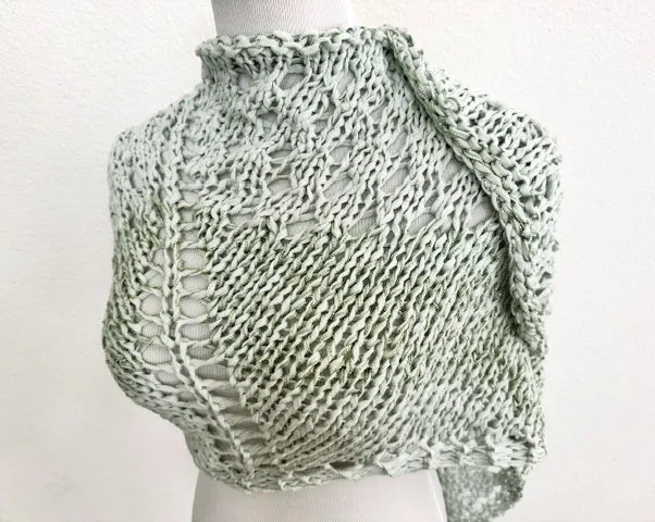 Glitzy Pistachio shawl