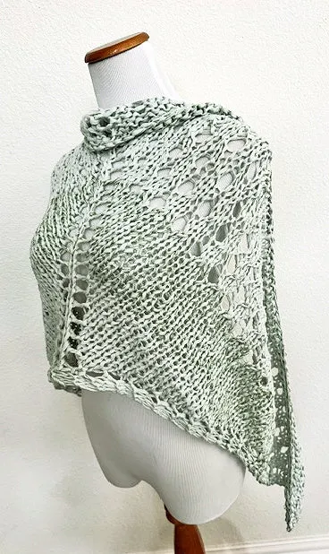 Glitzy Pistachio shawl