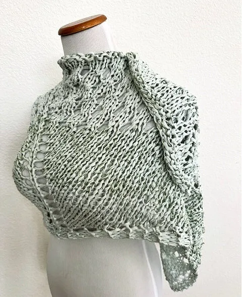 Glitzy Pistachio shawl