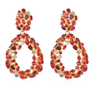 GLITZY WATER DROP EARRINGS