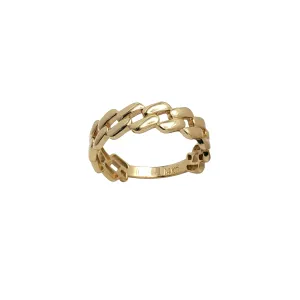 Glossy Monaco Band's Ring (14K)