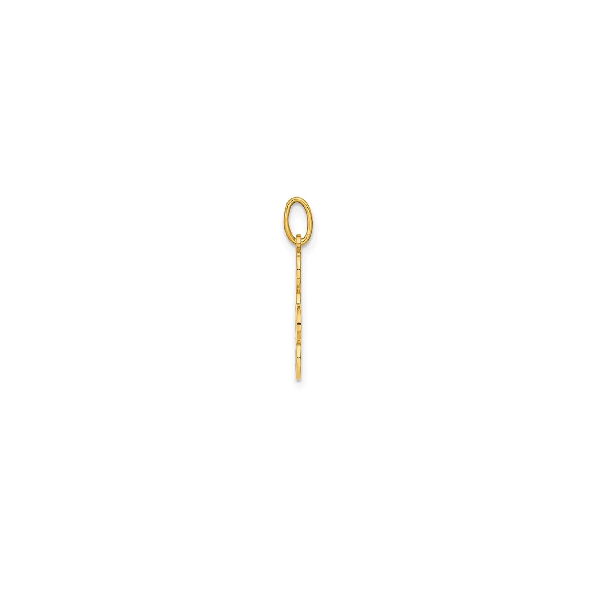 Glossy Treble Clef Pendant (14K)