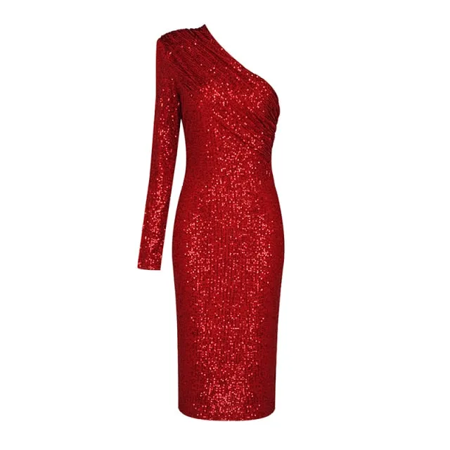 Gochi Sparkle Glitzy Sequins Dress